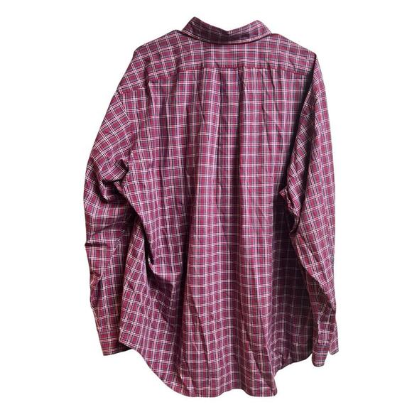 Ralph Lauren Blake 100% Two-Ply Cotton Men's Red Plaid Button Up XL - Picture 8 of 8